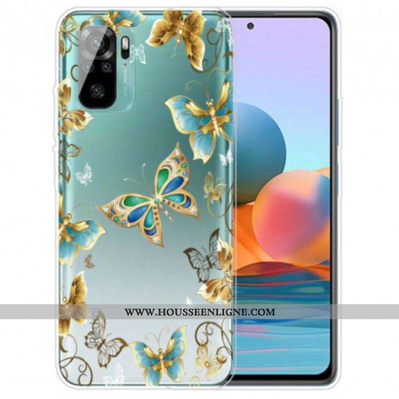 Coque Xiaomi Redmi Note 10/10S/Poco M5s Vol de Papillons