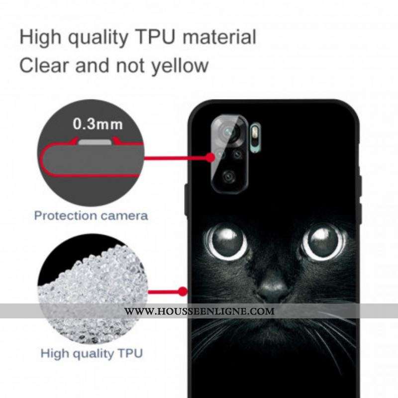 Coque Xiaomi Redmi Note 10/10S/Poco M5s Yeux de Chat