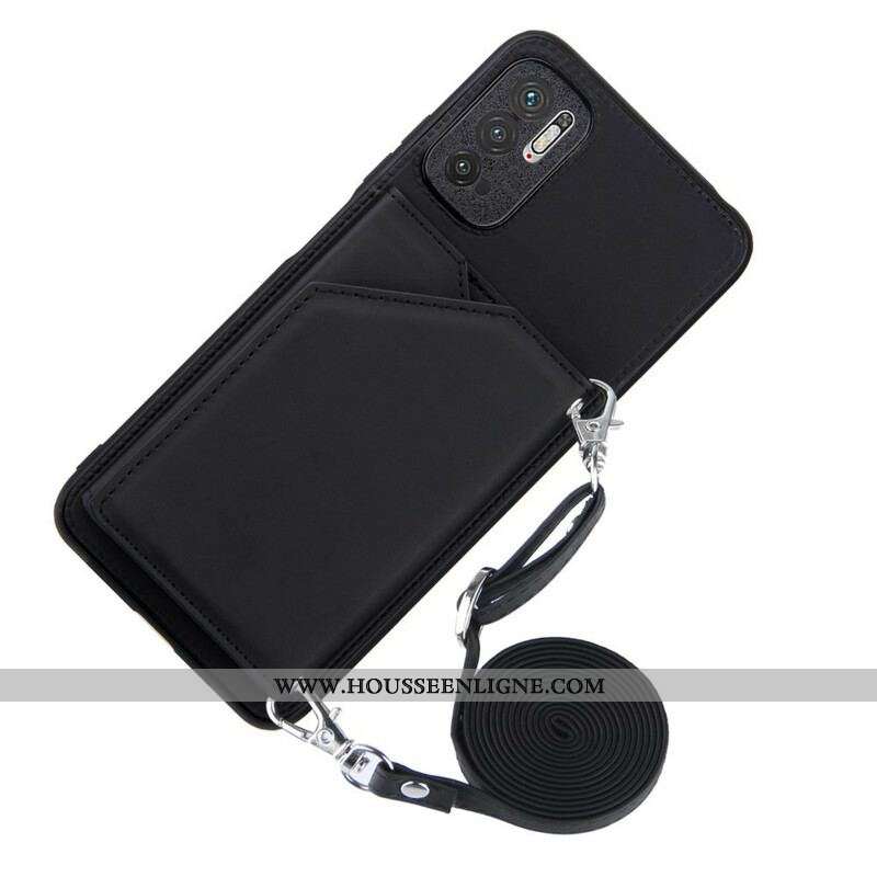 Coque Xiaomi Redmi Note 10 5G / Poco M3 Pro 5G Bandoulière Porte-cartes