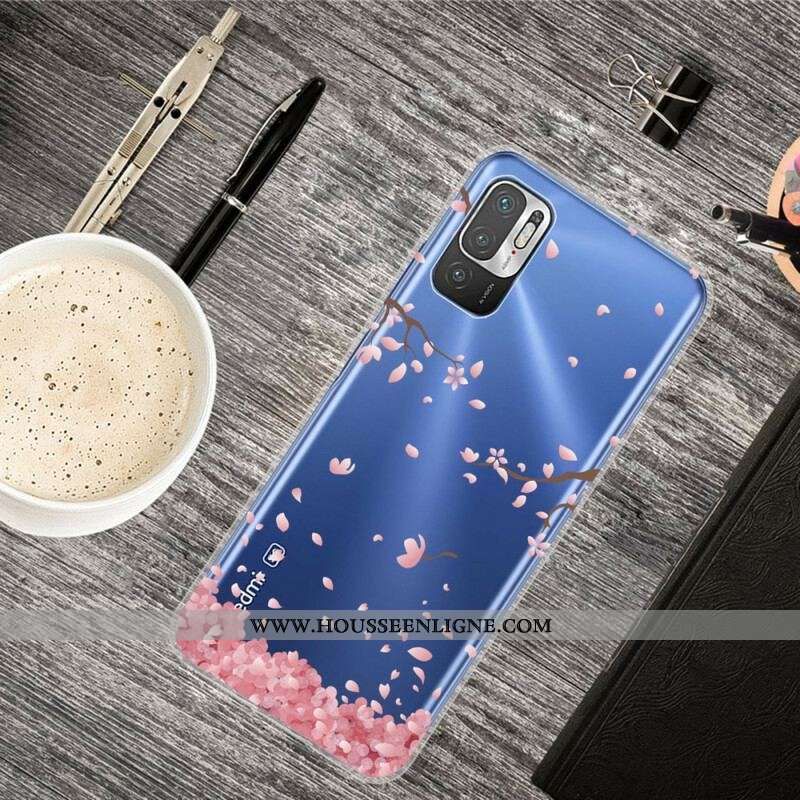 Coque Xiaomi Redmi Note 10 5G / Poco M3 Pro 5G Branches à Fleurs