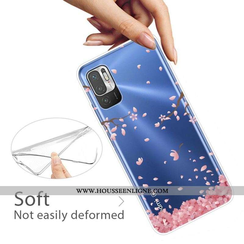 Coque Xiaomi Redmi Note 10 5G / Poco M3 Pro 5G Branches à Fleurs