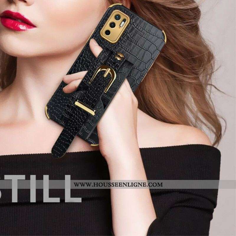 Coque Xiaomi Redmi Note 10 5G / Poco M3 Pro 5G Croco Bracelet