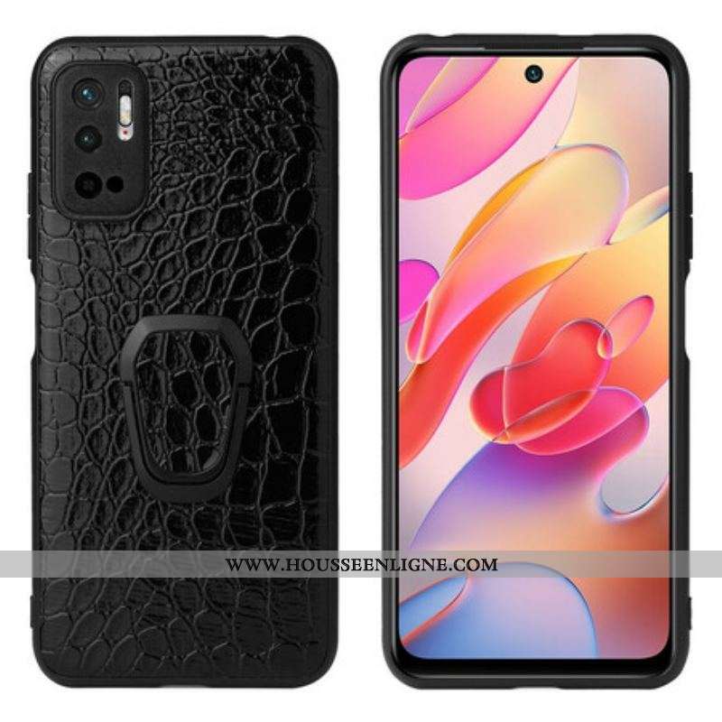 Coque Xiaomi Redmi Note 10 5G / Poco M3 Pro 5G Crocodile Anneau-Support