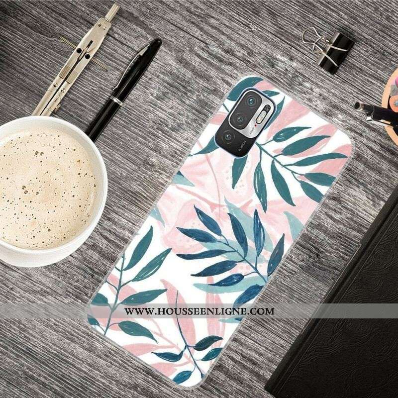 Coque Xiaomi Redmi Note 10 5G / Poco M3 Pro 5G Feuilles