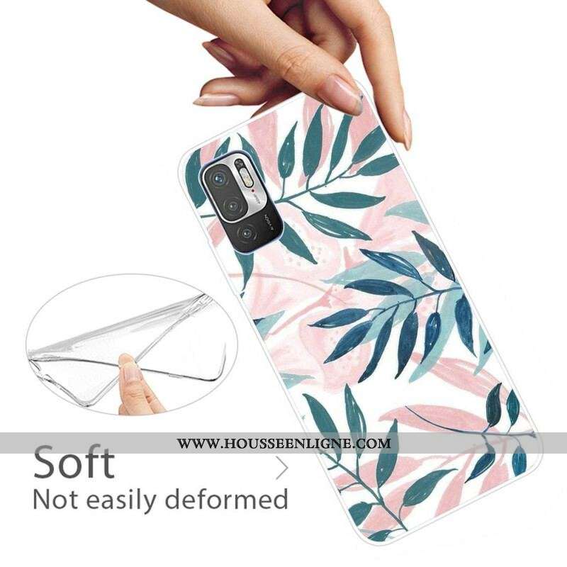 Coque Xiaomi Redmi Note 10 5G / Poco M3 Pro 5G Feuilles