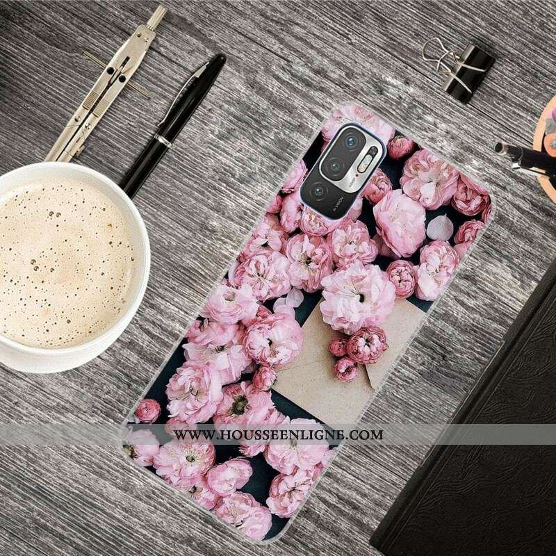 Coque Xiaomi Redmi Note 10 5G / Poco M3 Pro 5G Fleurs Intenses