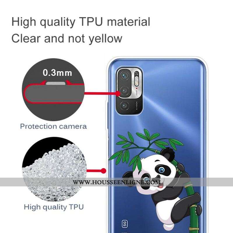 Coque Xiaomi Redmi Note 10 5G / Poco M3 Pro 5G Panda Sur Le Bambou