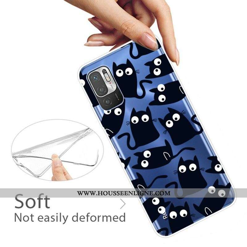 Coque Xiaomi Redmi Note 10 5G / Poco M3 Pro 5G Souris Noires