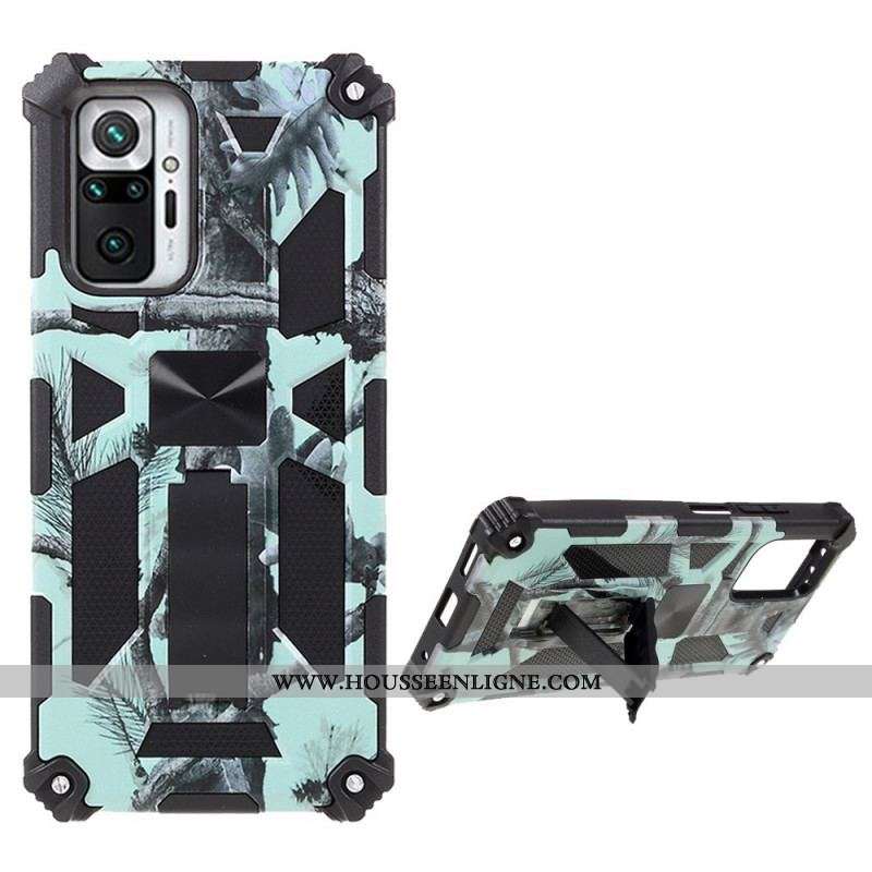 Coque Xiaomi Redmi Note 10 Pro Camouflage Support Amovible