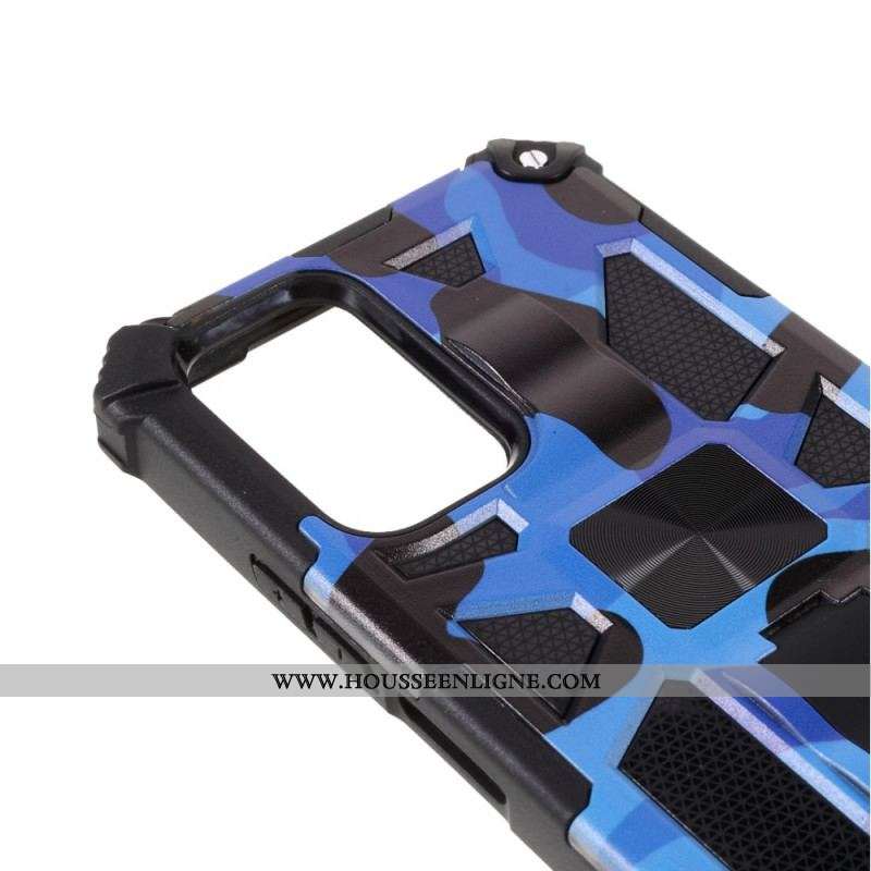 Coque Xiaomi Redmi Note 10 Pro Camouflage Support Amovible