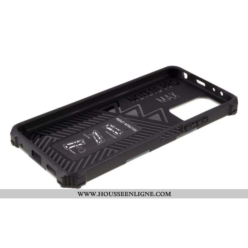 Coque Xiaomi Redmi Note 10 Pro Camouflage Support Amovible