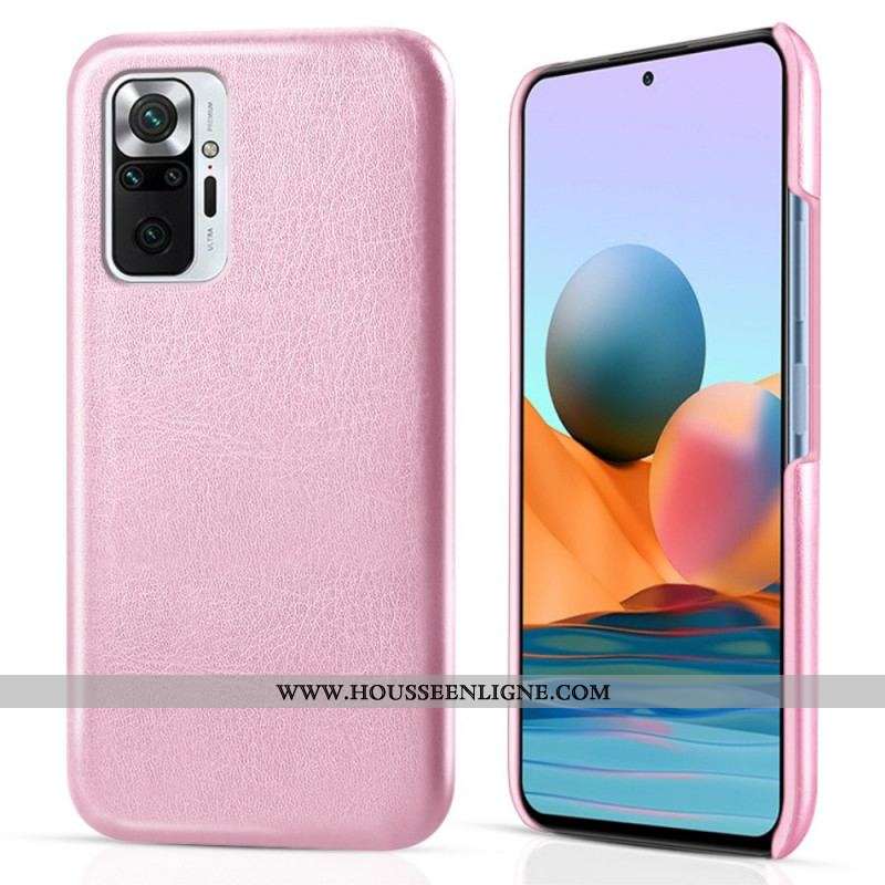 Coque Xiaomi Redmi Note 10 Pro Effet Cuir KSQ