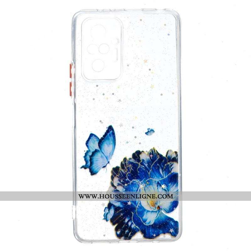 Coque Xiaomi Redmi Note 10 Pro Hybride Papillon Floral