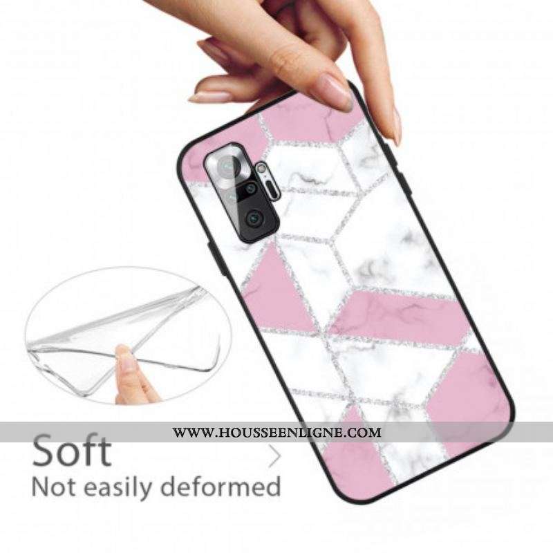 Coque Xiaomi Redmi Note 10 Pro Marbre Paillettes