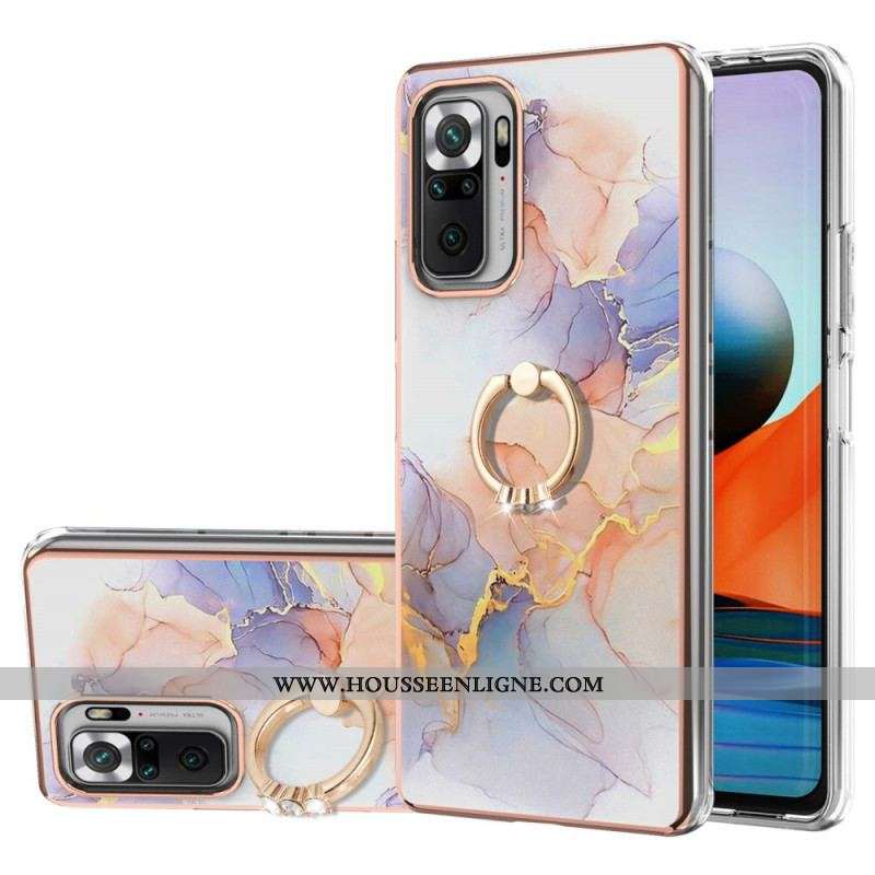 Coque Xiaomi Redmi Note 10 Pro Marbre avec Anneau-Support