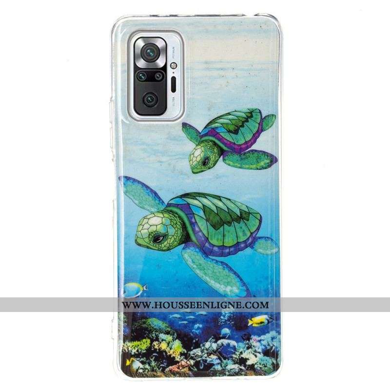 Coque Xiaomi Redmi Note 10 Pro Tortues Fluorescente