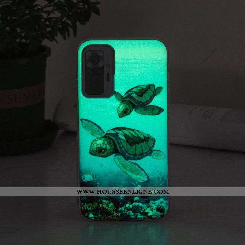 Coque Xiaomi Redmi Note 10 Pro Tortues Fluorescente