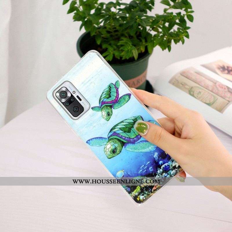 Coque Xiaomi Redmi Note 10 Pro Tortues Fluorescente
