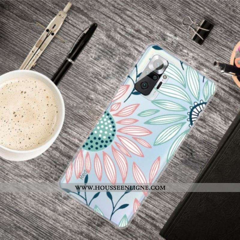 Coque Xiaomi Redmi Note 10 Pro Transparente Une Fleur