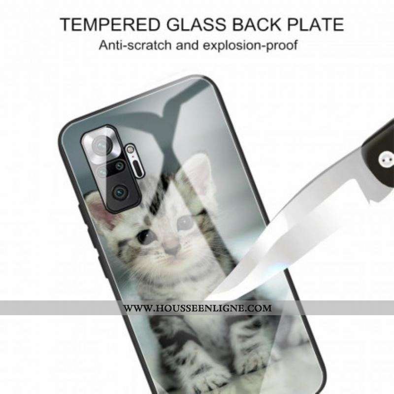Coque Xiaomi Redmi Note 10 Pro Verre Trempé Chaton