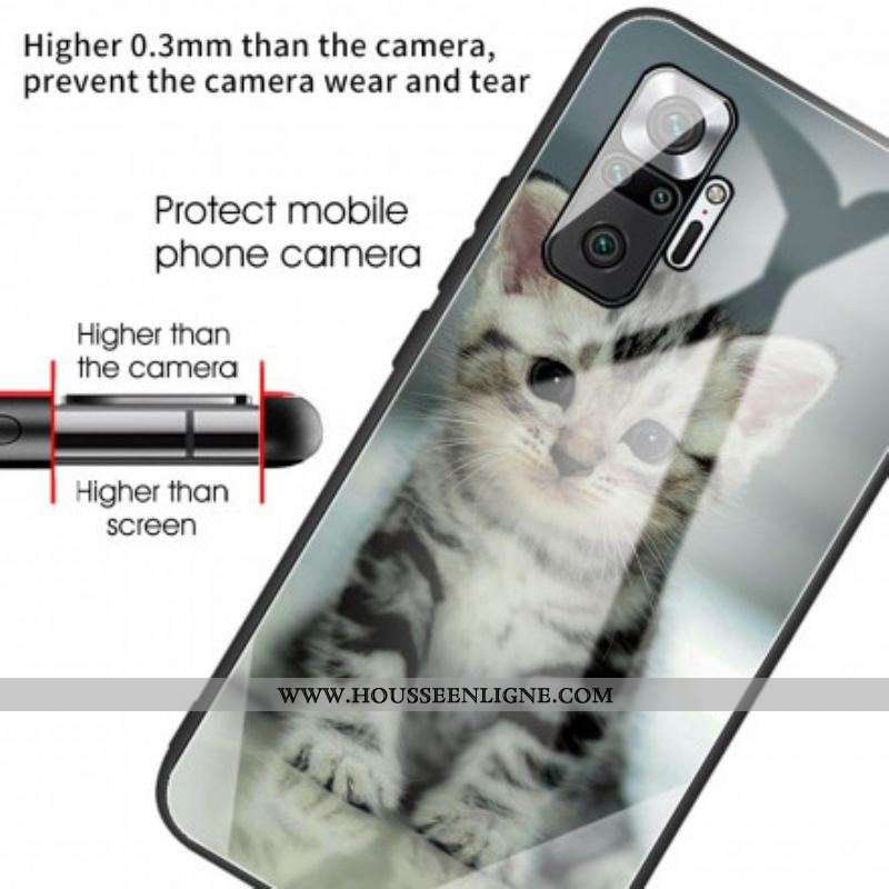 Coque Xiaomi Redmi Note 10 Pro Verre Trempé Chaton
