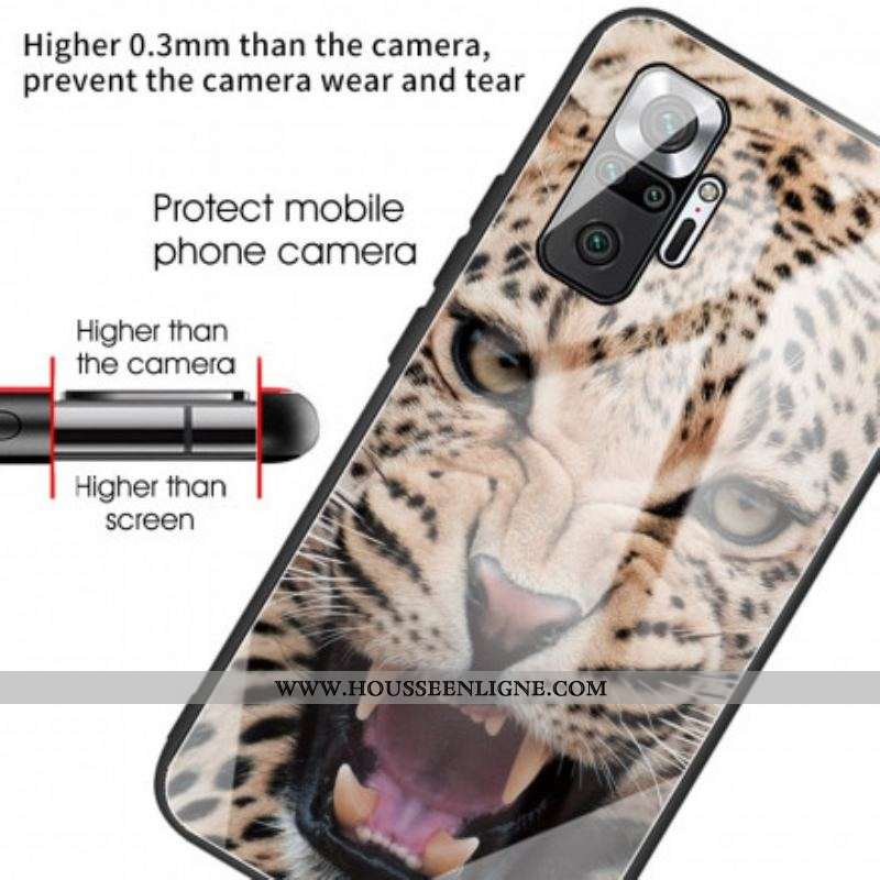 Coque Xiaomi Redmi Note 10 Pro Verre Trempé Léopard