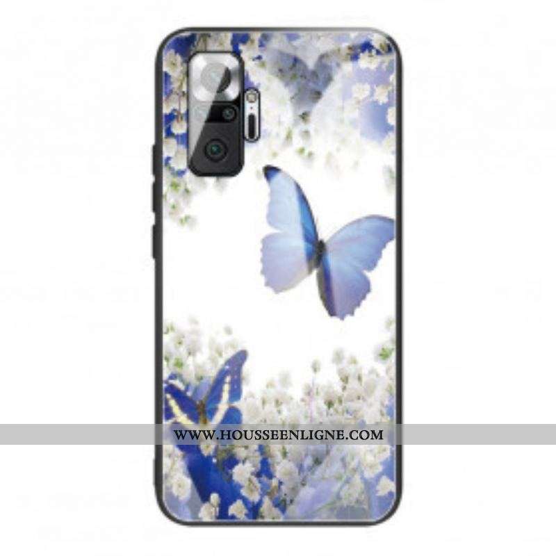 Coque Xiaomi Redmi Note 10 Pro Verre Trempé Papillons Design