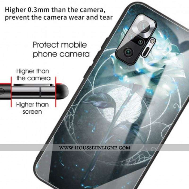 Coque Xiaomi Redmi Note 10 Pro Verre Trempé Rose Verte