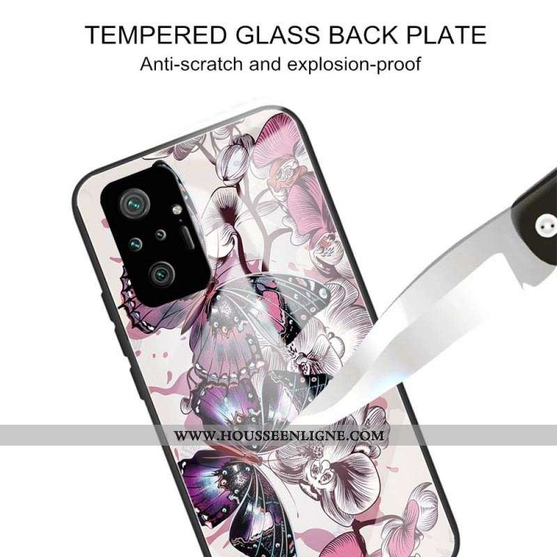 Coque Xiaomi Redmi Note 10 Pro Verre Trempé Variation Papillons