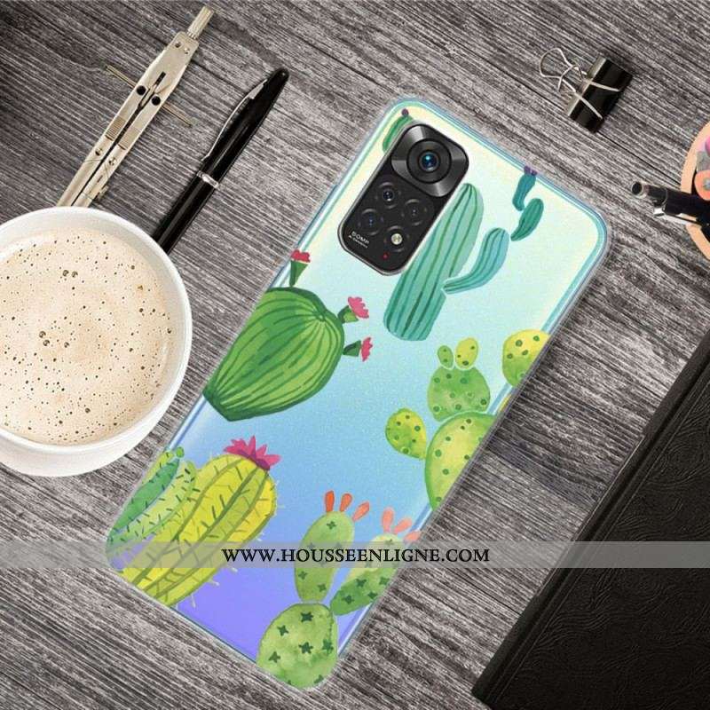 Coque Xiaomi Redmi Note 11 / 11s Cactus Aquarelle