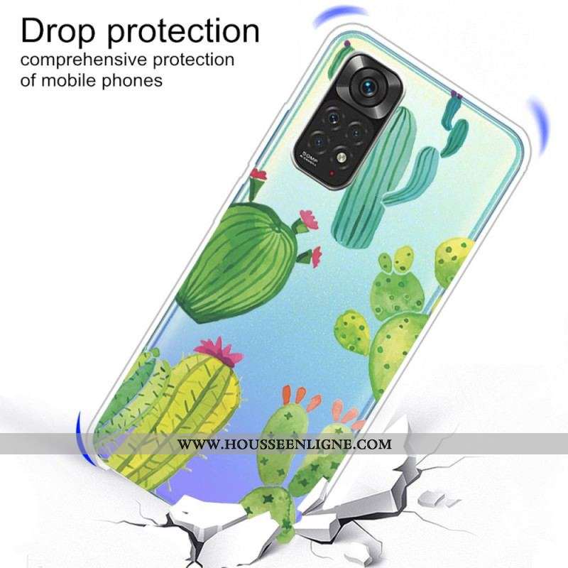 Coque Xiaomi Redmi Note 11 / 11s Cactus Aquarelle
