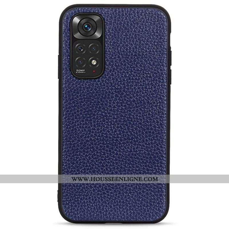 Coque Xiaomi Redmi Note 11 / 11s Cuir Litchi Véritable
