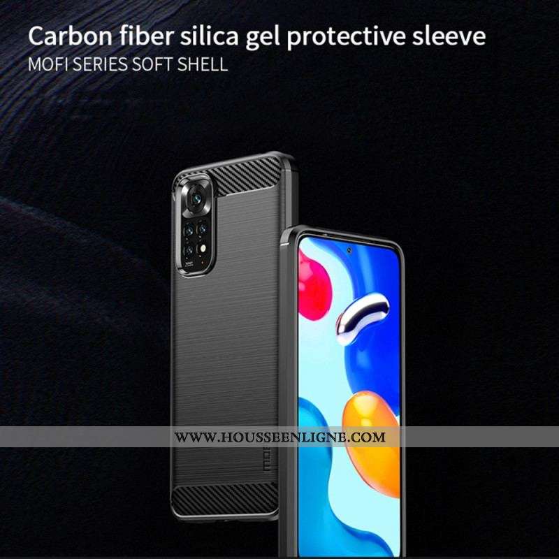 Coque Xiaomi Redmi Note 11 / 11s Fibre Carbone Brossée MOFI
