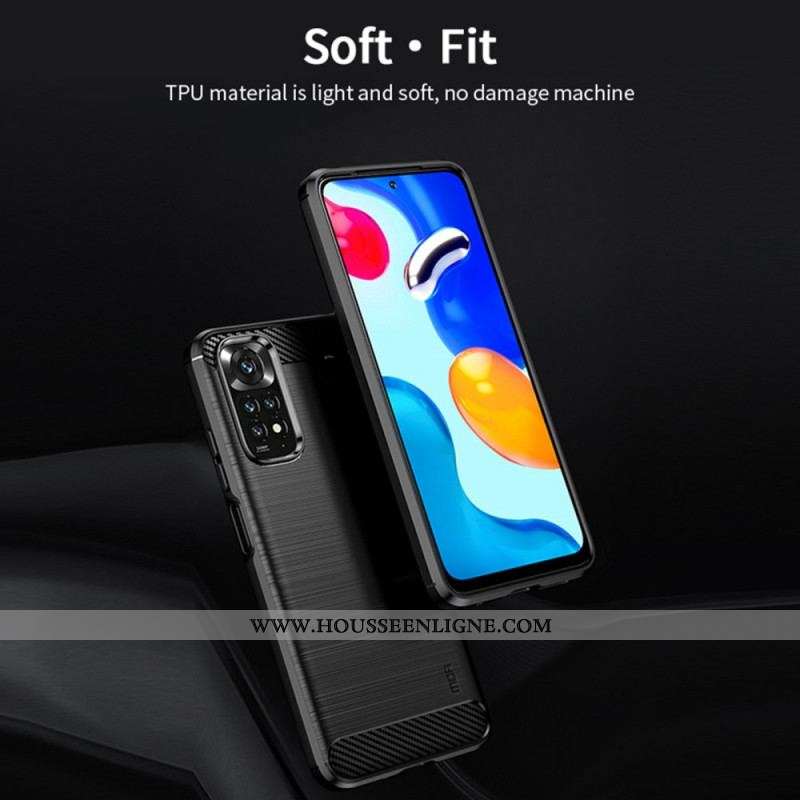Coque Xiaomi Redmi Note 11 / 11s Fibre Carbone Brossée MOFI