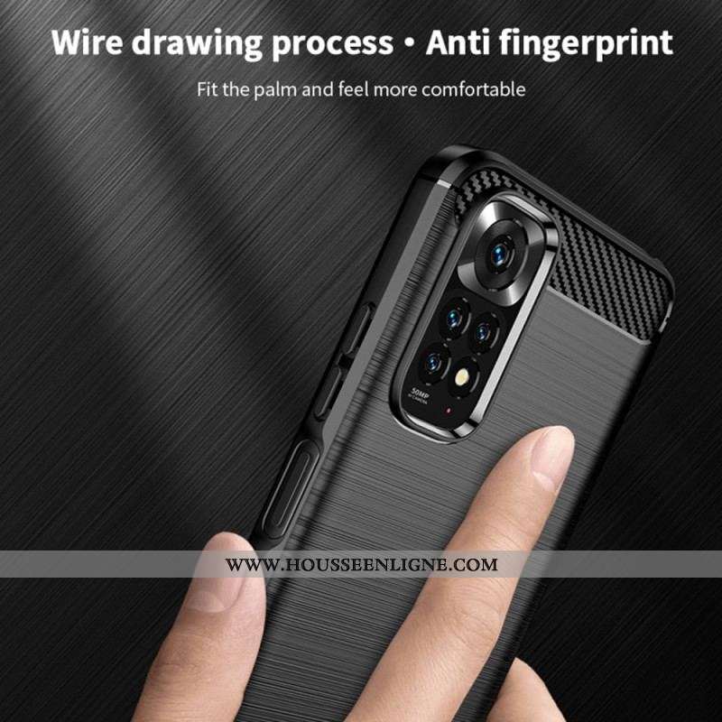 Coque Xiaomi Redmi Note 11 / 11s Fibre Carbone Brossée MOFI