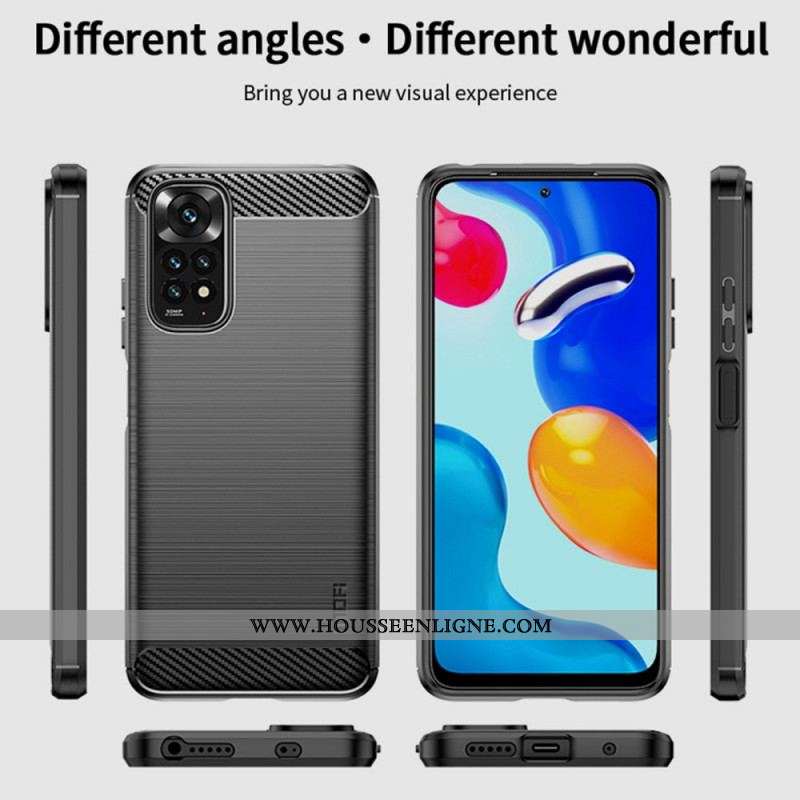Coque Xiaomi Redmi Note 11 / 11s Fibre Carbone Brossée MOFI