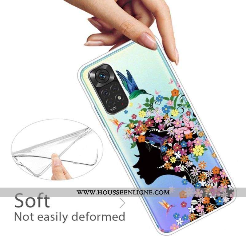 Coque Xiaomi Redmi Note 11 / 11s Jolie Tête Fleurie