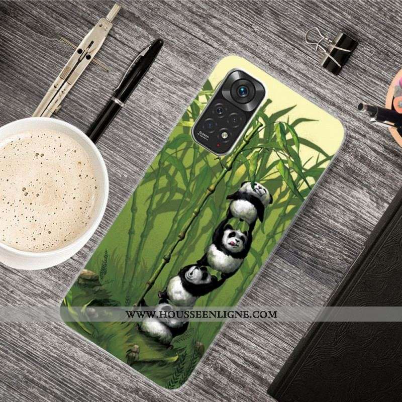 Coque Xiaomi Redmi Note 11 / 11s Tas de Pandas