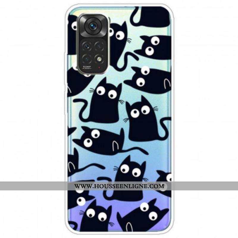 Coque Xiaomi Redmi Note 11 Pro /  Note 11 Pro 5G Multiples Chats Noirs