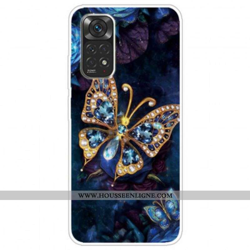 Coque Xiaomi Redmi Note 11 Pro /  Note 11 Pro 5G Papillon D'Or