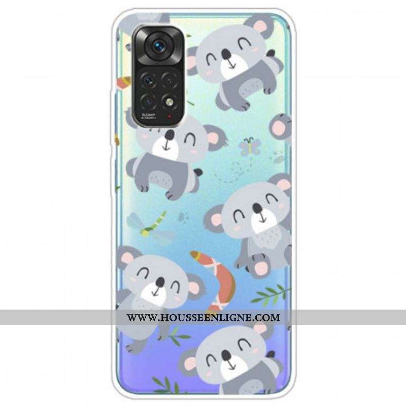 Coque Xiaomi Redmi Note 11 Pro /  Note 11 Pro 5G Petits Koalas Gris