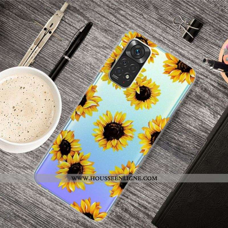 Coque Xiaomi Redmi Note 11 Pro /  Note 11 Pro 5G Tournesols
