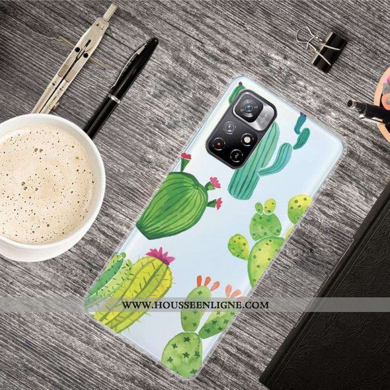 Coque Xiaomi Redmi Note 11 Pro Plus 5G Cactus Aquarelle