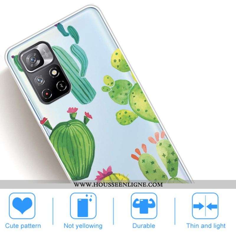 Coque Xiaomi Redmi Note 11 Pro Plus 5G Cactus Aquarelle