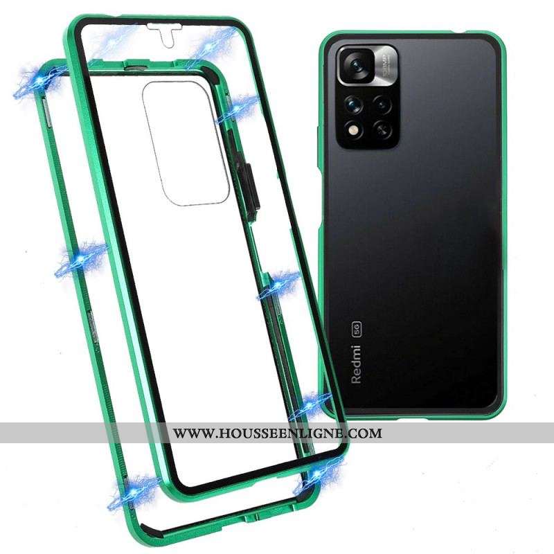 Coque Xiaomi Redmi Note 11 Pro Plus 5G Cadre Avant et Dos en Verre Trempé