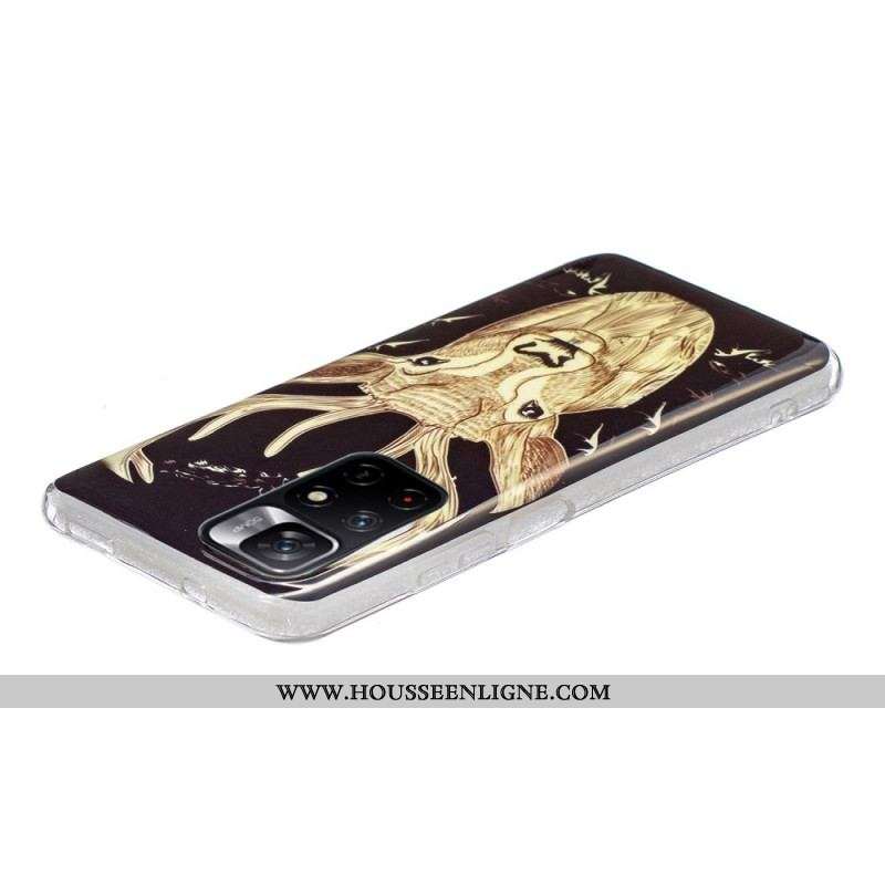 Coque Xiaomi Redmi Note 11 Pro Plus 5G Cerf Majestueux Fluorescente