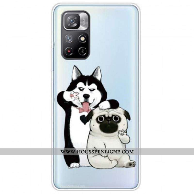 Coque Xiaomi Redmi Note 11 Pro Plus 5G Drôles de Chiens