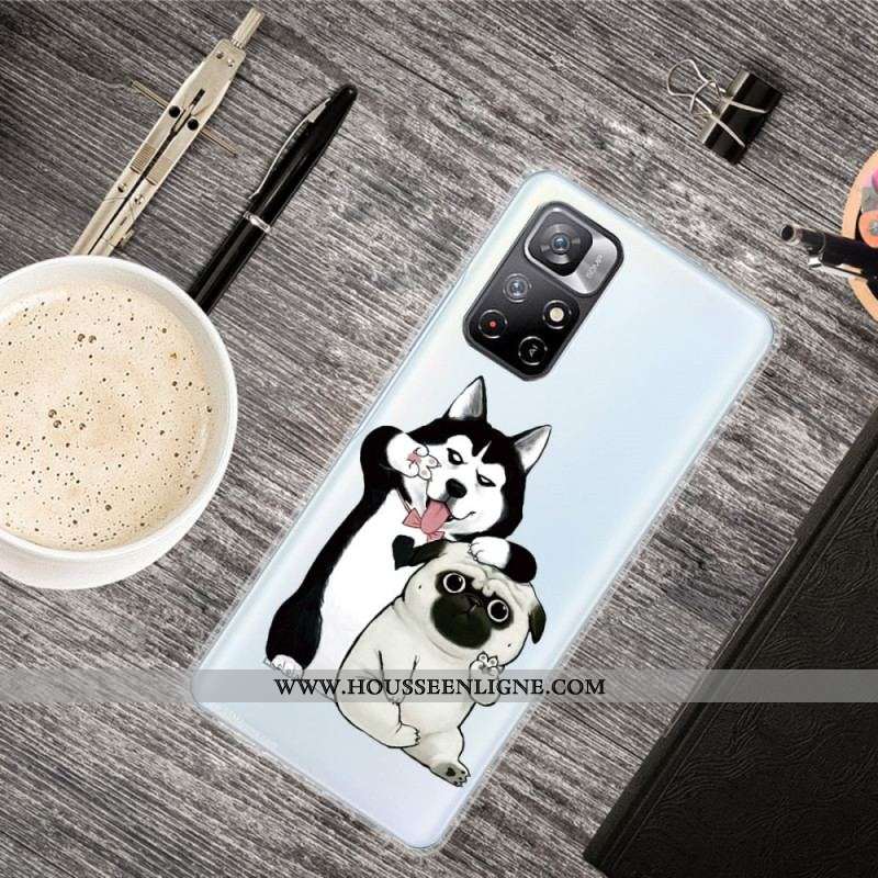 Coque Xiaomi Redmi Note 11 Pro Plus 5G Drôles de Chiens