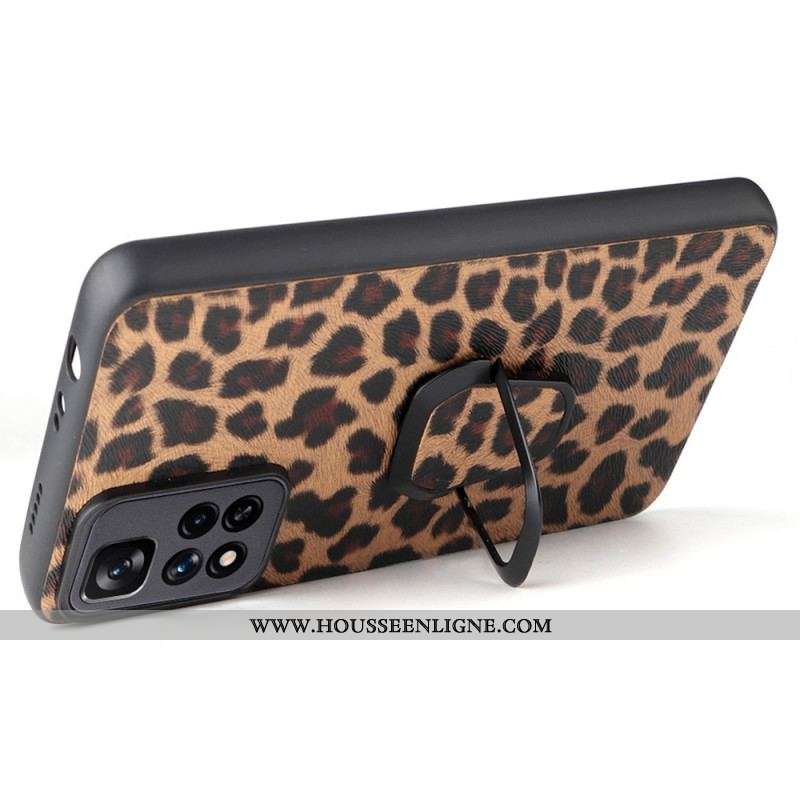 Coque Xiaomi Redmi Note 11 Pro Plus 5G Fibre Carbone Anneau-Support
