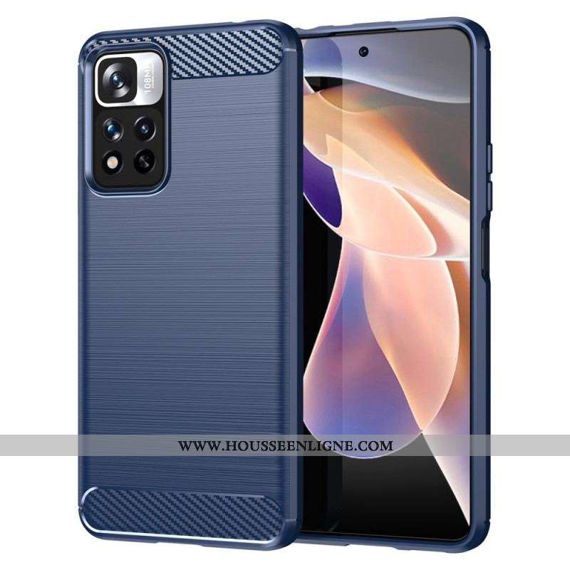 Coque Xiaomi Redmi Note 11 Pro Plus 5G Fibre Carbone Brossée